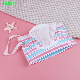 [FEL] bolsa de viaje al aire libre para bebé recién nacido, toallitas húmedas, bolsa de toallas, caja de transporte limpia (3)