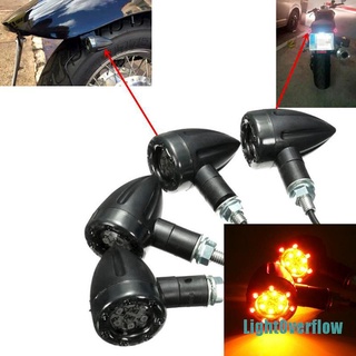 [LightOverflow] bombillas indicadoras intermitentes de luz intermitentes para bicicleta de motocicleta LED ámbar+rojo