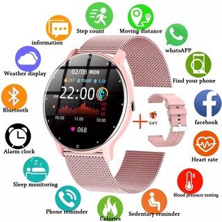 2022 Nuevas Mujeres Reloj Inteligente En Tiempo Real Pronóstico Del Rastreador De Actividad Ritmo Cardíaco Deportes Señoras Hombres Para Android IOS