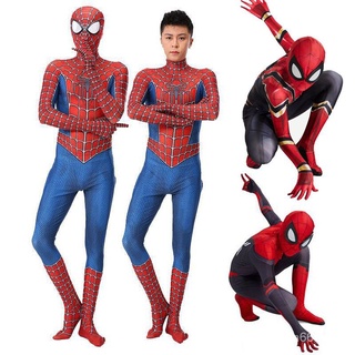🔥Stock listo🔥Adult Kids Raimi Spiderman Cosplay disfraz Spider-Man Halloween Zentai Jumpsuit