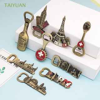 taiyuan - imán para nevera de viaje, diseño de londres, abridor de botellas, hong kong, decoración del hogar, refrigerador, metal, pegatina europea