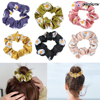 girlsocks mujeres corbata de pelo elástico pelo cuerda scrunchies headwear moda margarita flor ponytail goma banda/multicolor