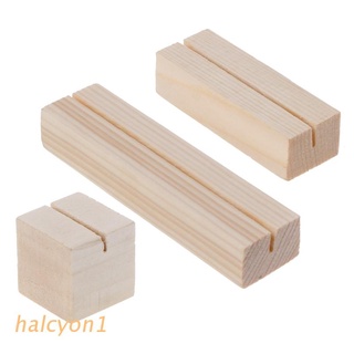 halcy - clips de notas de madera natural, soporte para fotos, soporte para tarjetas de escritorio, mensajes, manualidades
