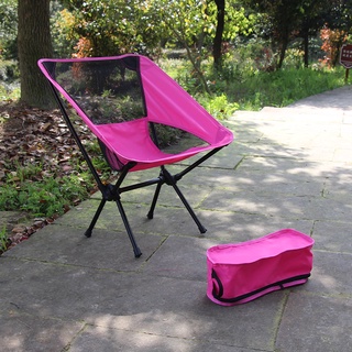(superiorcycling) silla plegable de camping luna viaje playa pesca silla con bolsa lateral