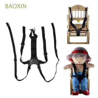 baoxin venta caliente cinturón de seguridad negro cochecito bebé puntos correa durable niños 5 puntos cinturones silla de seguridad/multicolor