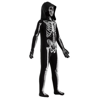 Disfraces de halloween niños Horror esqueleto de una sola pieza medias adulto Cosplay guapo (3)