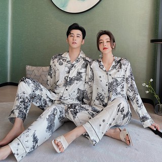 2021 nueva primavera hielo seda pijamas de las mujeres de la moda coreana vers