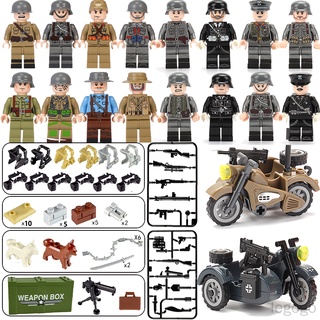 Compatible Legos Segunda Guerra Mundial Soldados 16pcs Militar Niños Juguete Regalo