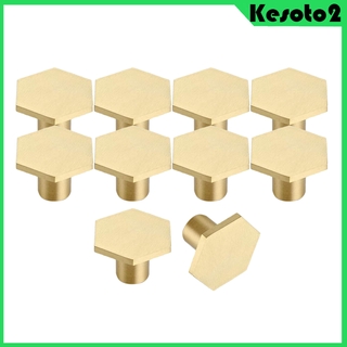 10Pcs Solid Brass Cabinet Knobs Drawer Closet Wardrobe Cupboard Pull Handles (3)