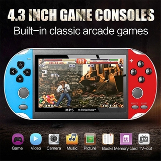 Retro Game Console Handheld Portable 800 Built-in 4.3 Inch Games