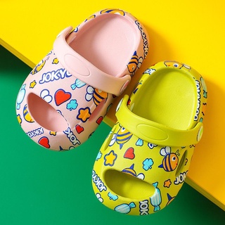 Sandalias de dibujos animados niña niños bebé zapatillas suave antideslizante casa casa baño zapatos (1)