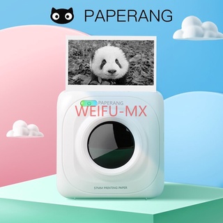 WEIFU-MX PAPERANG P1 térmica foto bolsillo impresora pegatina impresora Mini portátil Bluetooth impresora sin tinta impresión para móviles Android iOS