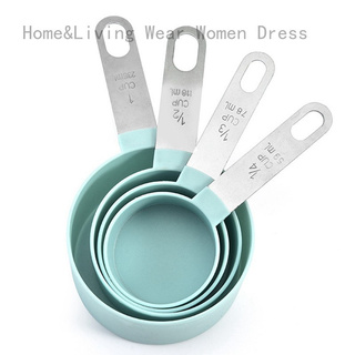 home&living wear mujeres vestido 4pcs acero inoxidable tazas medidoras cucharas cocina hornear herramientas de cocina