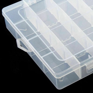 28 compartimentos caja de almacenamiento de plástico organizador de joyas contenedor caso de cuentas artesanía ☆Wecynthia (1)