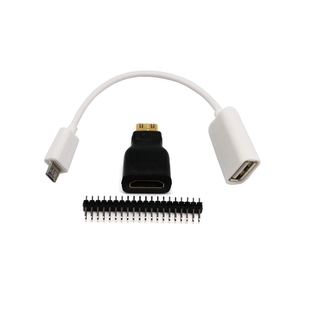【hot】3In1 For Raspberry Pi Zero Ad Ter Kit To HDMI-compatible Cro Usb-Usb Female