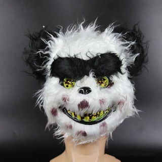 tianrui12 cómodo conejito protección no tóxico decoración de halloween mascarada protección festival bnuuy scary oso unisex media cara disfraz de fiesta suministros (6)