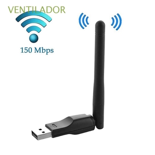 VENTILADOR 150Mbps 802.11b/g/n portátil WiFi adaptador inalámbrico Wlan Dongle tarjeta de red giratoria antena Mini profesional Lan Ethernet receptor USB (1)