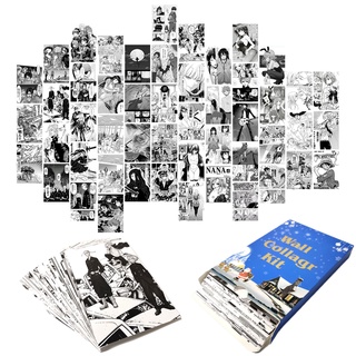 50 pzs Kit de Collage de pared/carteles de Anime estético/Panel de Manga/impresión de arte/colección de fotos para decoración de dormitorio