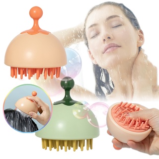 【Ready Stock】Silicone Shampoo Massage Brush Shampoo Brush Shampoo Brush Clean Shampoo Comb