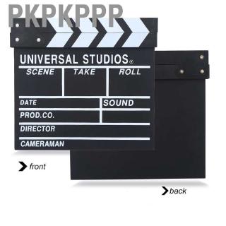 Pkpkppp Film Cut Prop Movie Advertisement Adjustable TV Director for Shoot Props Desktop Blackboard Background Cosplay (8)