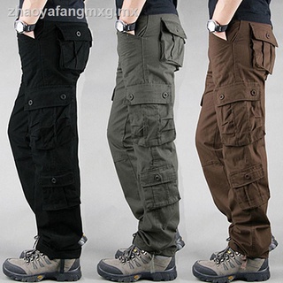 tooling pants men s tide brand spring and autumn Korean version of the trend of wild straight loose casual trousers sports multi-pocket pants