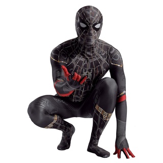NO WAY HOME Spider-Man Negro Oro Batalla Traje Héroe Sin Retorno Araña Medias cosplay