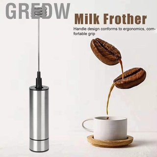 Gredw [nuevo] agitador de café de acero inoxidable mezclador mezclador de huevo eléctrico batidor de leche espumador de leche utensilios de cocina (3)