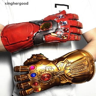xinghergood avengers thanos infinity guantelete led guantes iluminan cosplay para niños adultos xhg