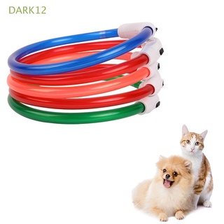 DARK12 USB recargable Collar brillante Seguridad Collar de perro Collar de perro Brillante Adecuado para perros pequeños y medianos y grandes Centelleo Artículos para mascotas Colorido Collar de perro LED/Multicolor