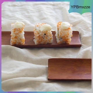 bandejas de almacenamiento de sushi bandeja de servir de madera oblonga plato de alimentos de cocina herramientas de cocina ensalada platos de pan cocina restaurante