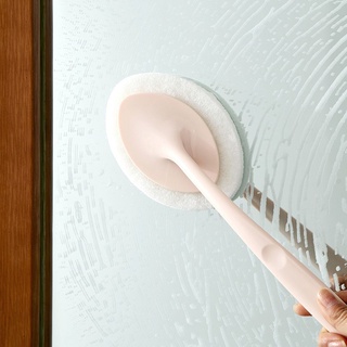 aburrido wc accesorio de mango largo limpiador de piso higiénico cepillo de limpieza de inodoro herramientas de lavado de plástico hogar cuarto de baño suministro de esponja reemplazable (5)