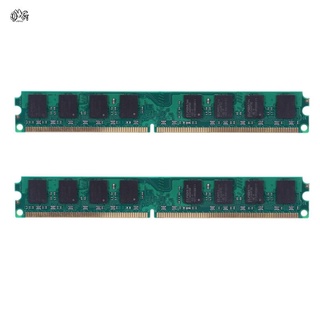 2x DDR2 800mhz PC2 6400 2gb 240 pines Para memoria RAM de escritorio