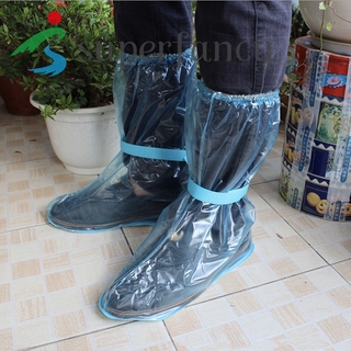 1 par de zapatos de lluvia botas cubierta impermeable antideslizante Durable para mujeres hombres al aire libre (6)