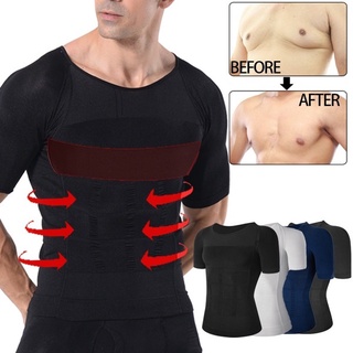 hombres cuerpo adelgazar barriga shaper vientre ropa interior shapewear cintura faja camisa