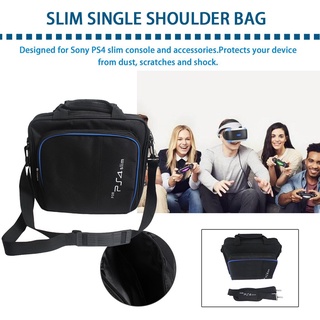 Game Console Storage Bag Shoulder Bag Shock Proof Travel Hand Bag for PS4 Slim