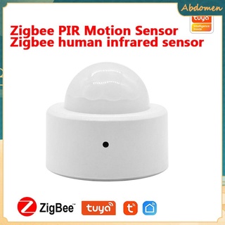 tuya zigbee3.0 sensor de cuerpo humano inalámbrico inteligente movimiento del cuerpo mini pir sensor de movimiento uso con pasarela abdomen