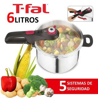 Olla Presion Express 6lts T-fal Acero Inox Induc Quick Clean TF-P2530753 (1)