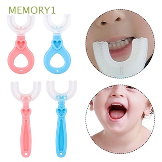 MEMORY1 2-12 años Cepillo de dientes Forma de C Forma oral Cepillado de dientes En forma de U Higiene oral Silicona Bebé Para niños Limpieza/Multicolor