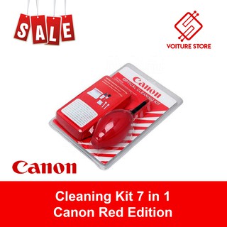 7In1 Canon - Kit de limpieza de lente roja para DSLR, limpiador de lente de limpieza corporal