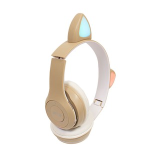 Audífonos Bluetooth de diadema orejas de gato luz LED ST71M disponible en varios colores (8)