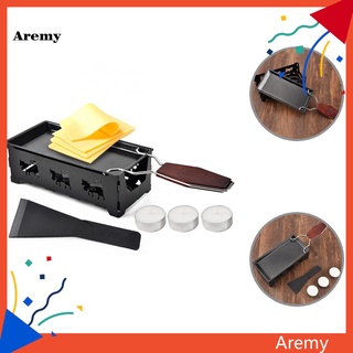 AREM High Temperature Resistance Candlelight Raclette Pan Romantic Ambiance Candlelight Raclette Pan Evenly Heated Grilling Tool