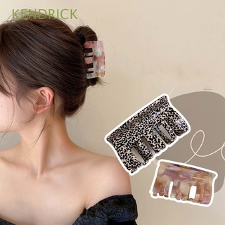 KENDRICK Vintage Garras de pelo Elegante Estilo coreano Pinzas para el cabello de las mujeres Estilo Ins Grande Impresión de mármol Estampado de leopardo Acrílico Temperamento Adornos para el cabello