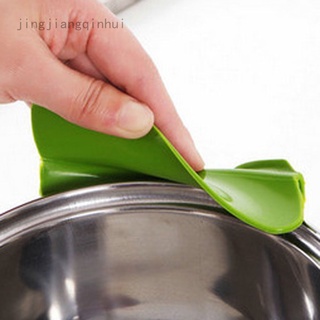 Jingjiangqinhui nuevo práctico de silicona vertido Clip en verter de cuencos sartenes olla fácil verter lavavajillas a prueba de derrames herramienta de cocina segura