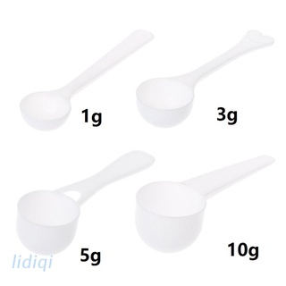 lidiqi 1/3/5/10g cucharas medidoras de proteína de café leche en polvo cuchara herramientas de cocina
