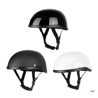 gorra de motocicleta casco vintage media cara cascos retro sombrero de seguridad protector de cabeza