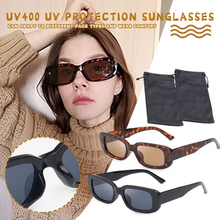 youu1 - gafas de sol rectangulares para mujer, gafas de sol de protección uv, uv400