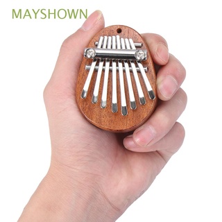 mayshown madera pulgar piano mini instrumento musical dedo piano colgante kalimba 8 teclas regalos gran sonido teclado dedo