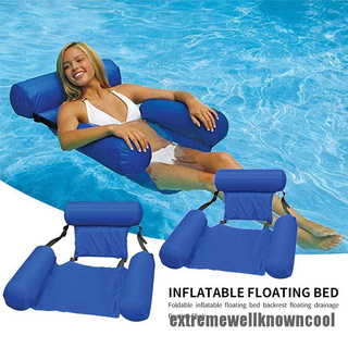 Nuevo ECMY piscina plegable ajustable con respaldo inflable silla colchón de aire