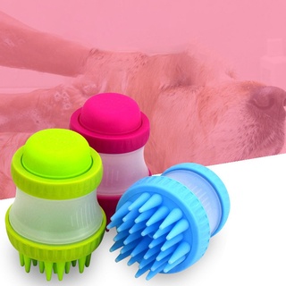 Nir cepillo flexible De silicona con Shampoo Para perros