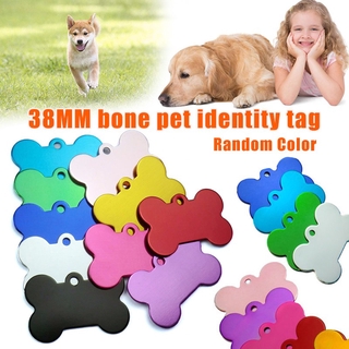 Pet ID Tags 38MM Aluminum Alloy Dog Cat Identity Badge Plate Pet Supplies